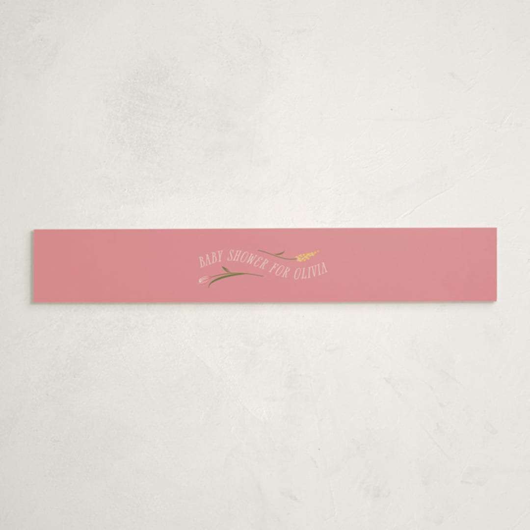 "little bud" - Baby Shower Belly Bands in Garden by letterfix - Front