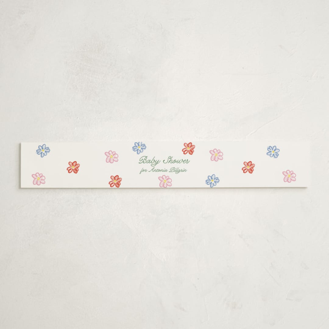 "Dilleto" - Baby Shower Belly Bands in Garden by Pati Cascino - Front