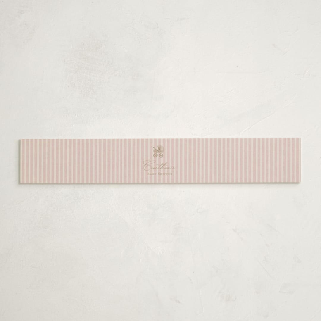 "The Little Heirloom" - Baby Shower Belly Bands in Rose by Lucrecia Caporale - Front