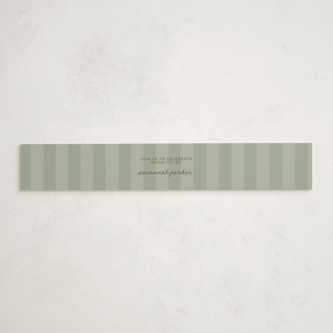 "Vintage Autumn" - Baby Shower Belly Bands in Natural by Kelly Watkins - Front