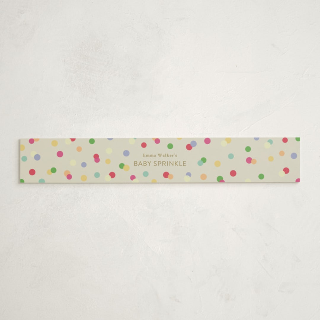 "Colorful Baby Sprinkle" - Baby Shower Belly Bands in Color Pop by Stephanie Heinrich Godbout - Front