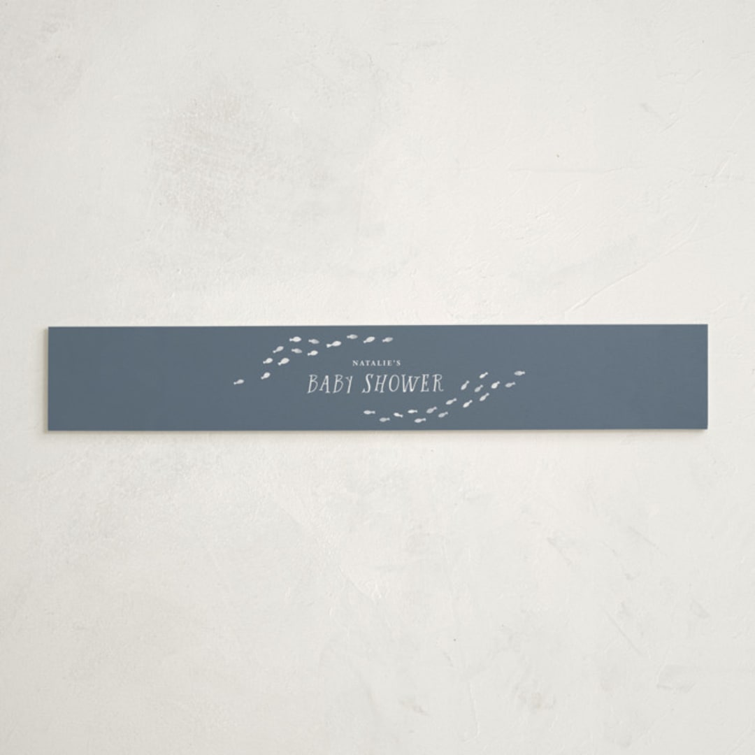 "Ocean Love" - Baby Shower Belly Bands in Ocean by Monika Torun - Front