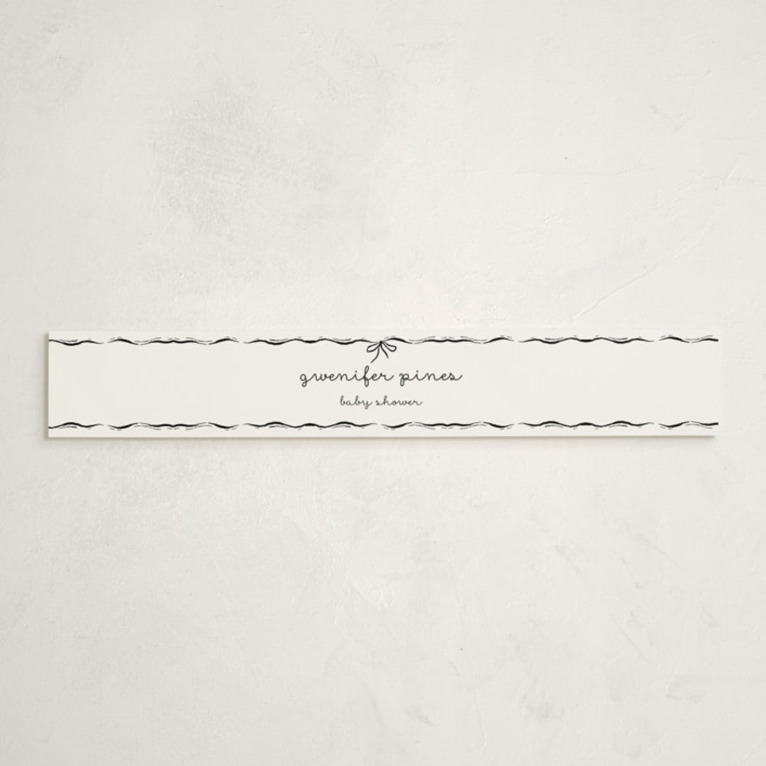 "Okarche" - Baby Shower Belly Bands in Cotton by Deynaaz Daraei - Front