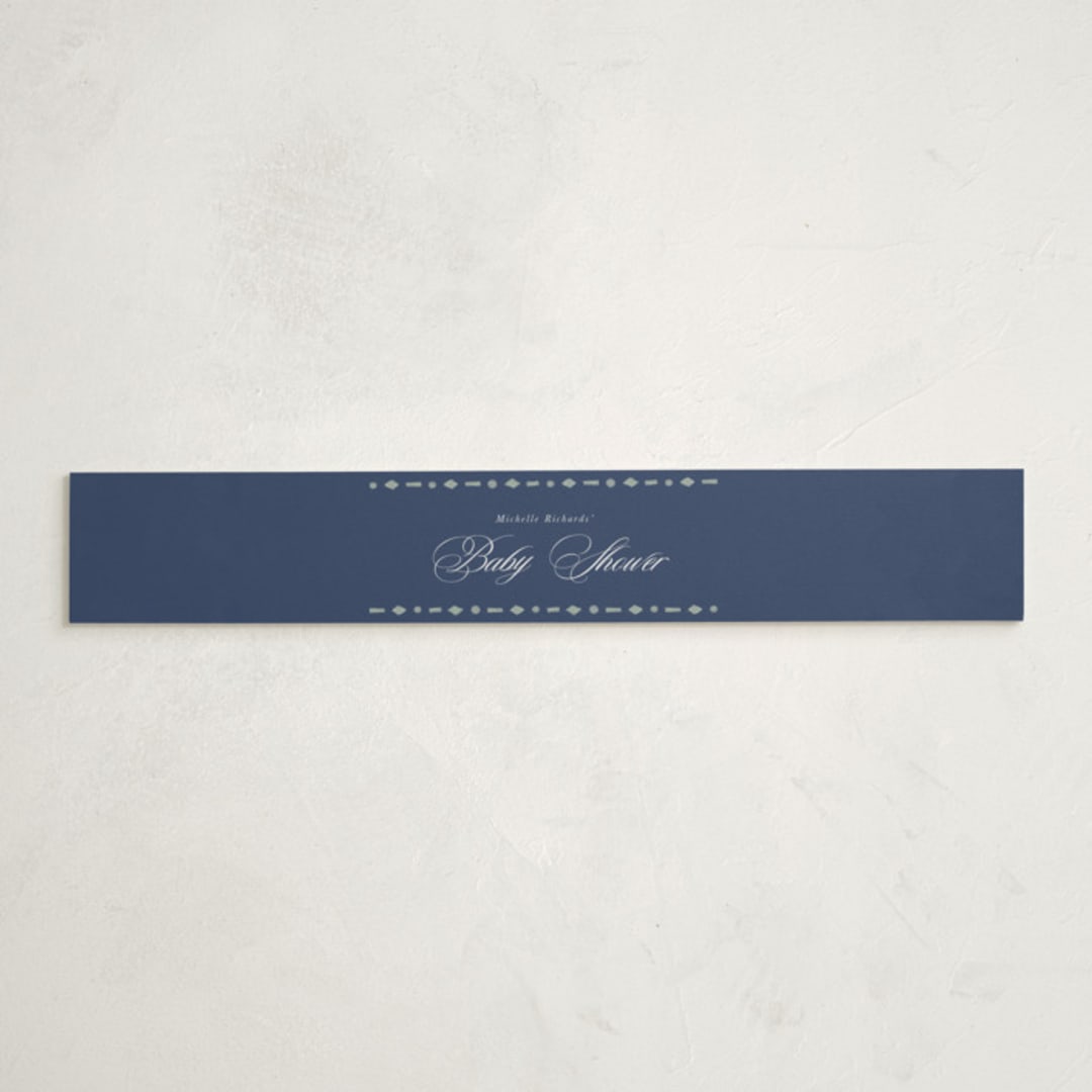 "woodland cars" - Baby Shower Belly Bands in Navy by Vivian Yiwing - Front