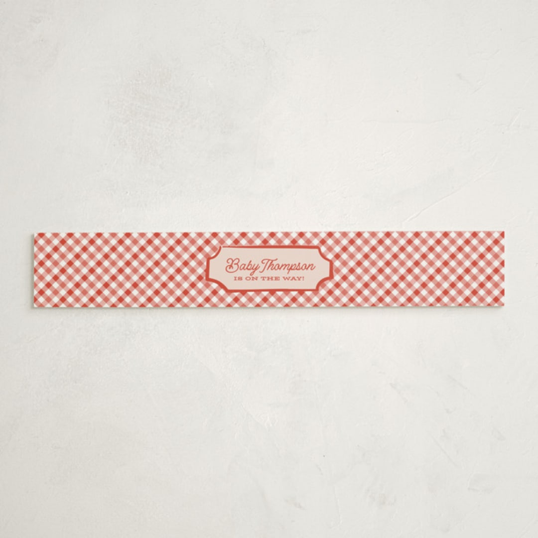 "Cute Country BBQ" - Baby Shower Belly Bands in Cherry Pie by Jessie Steury - Front