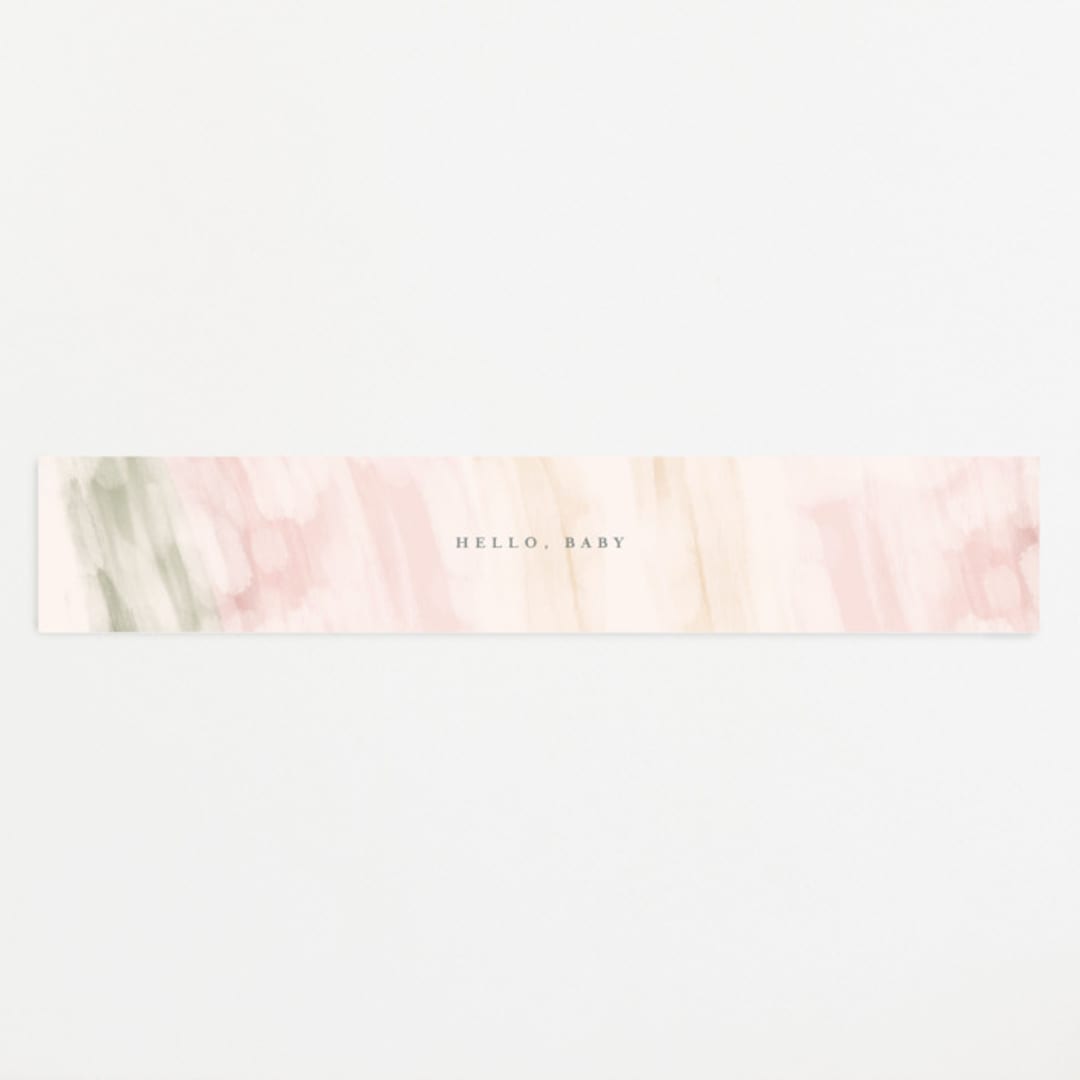 "Abstracted Arch" - Baby Shower Belly Bands in Spring by Carolyn MacLaren - Front