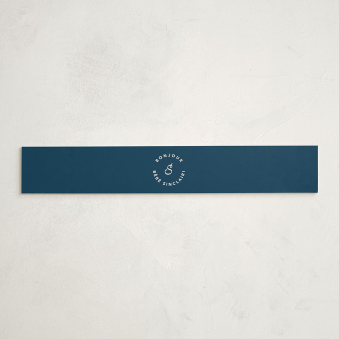 "Mariniere" - Baby Shower Belly Bands in Marina by Olivia Raufman - Front