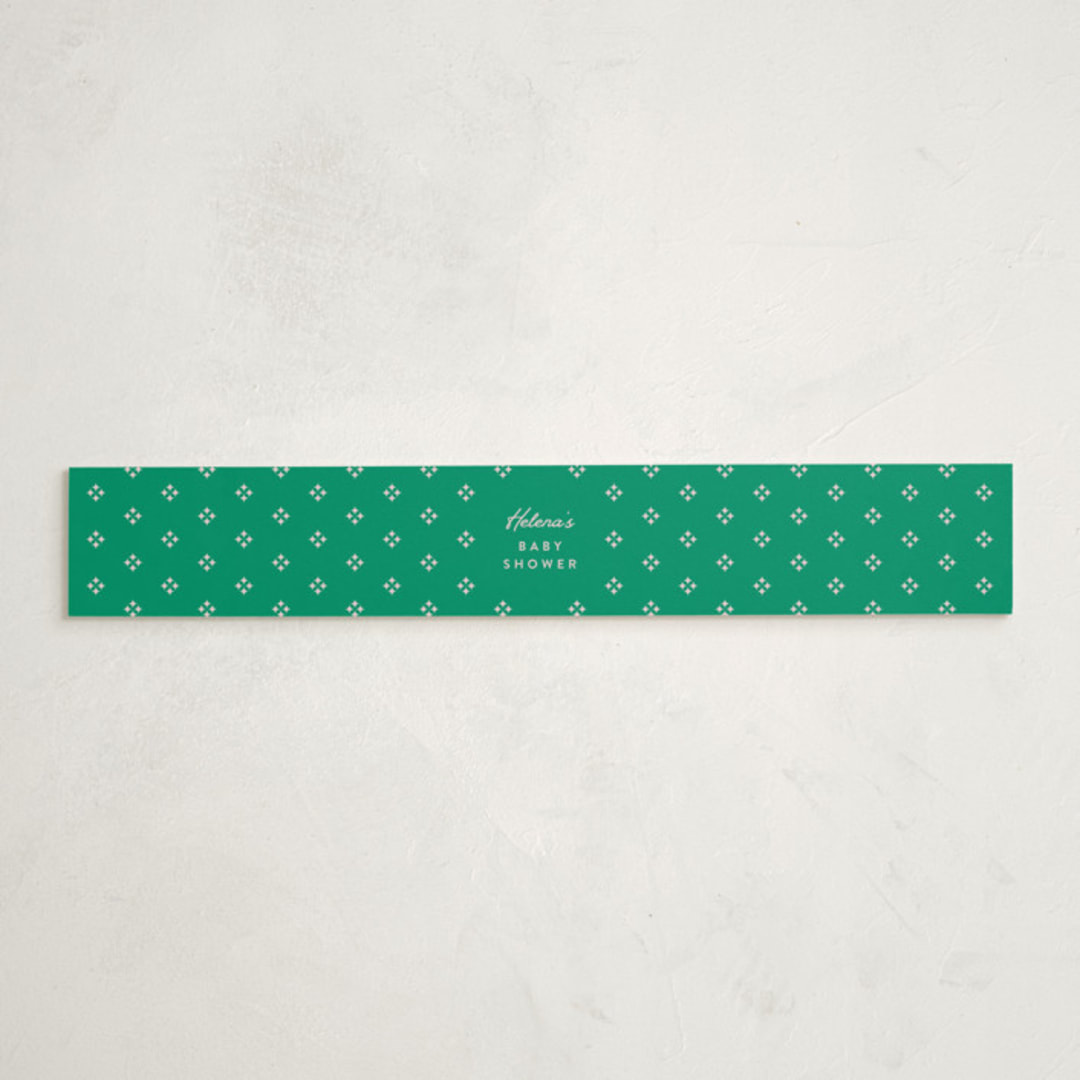 "Preppy Confetti" - Baby Shower Belly Bands in Peony by Olivia Raufman - Front