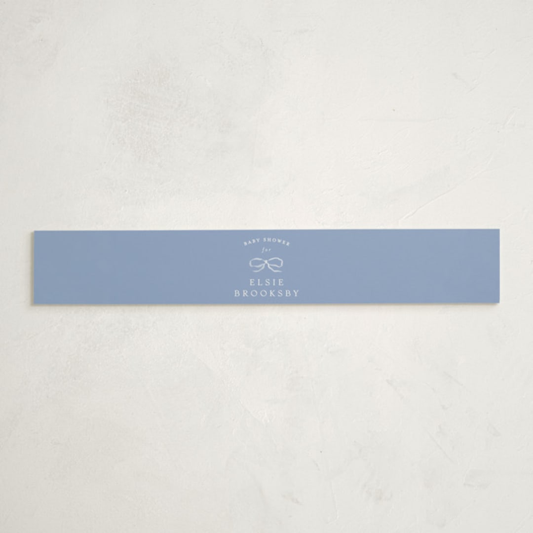 "Dorothy" - Baby Shower Belly Bands in Cornflower by Erin L. Wilson - Front