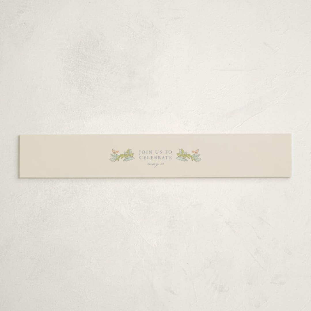 "Vintage magic town" - Baby Shower Belly Bands in Vanilla by Sabrin Deirani - Front