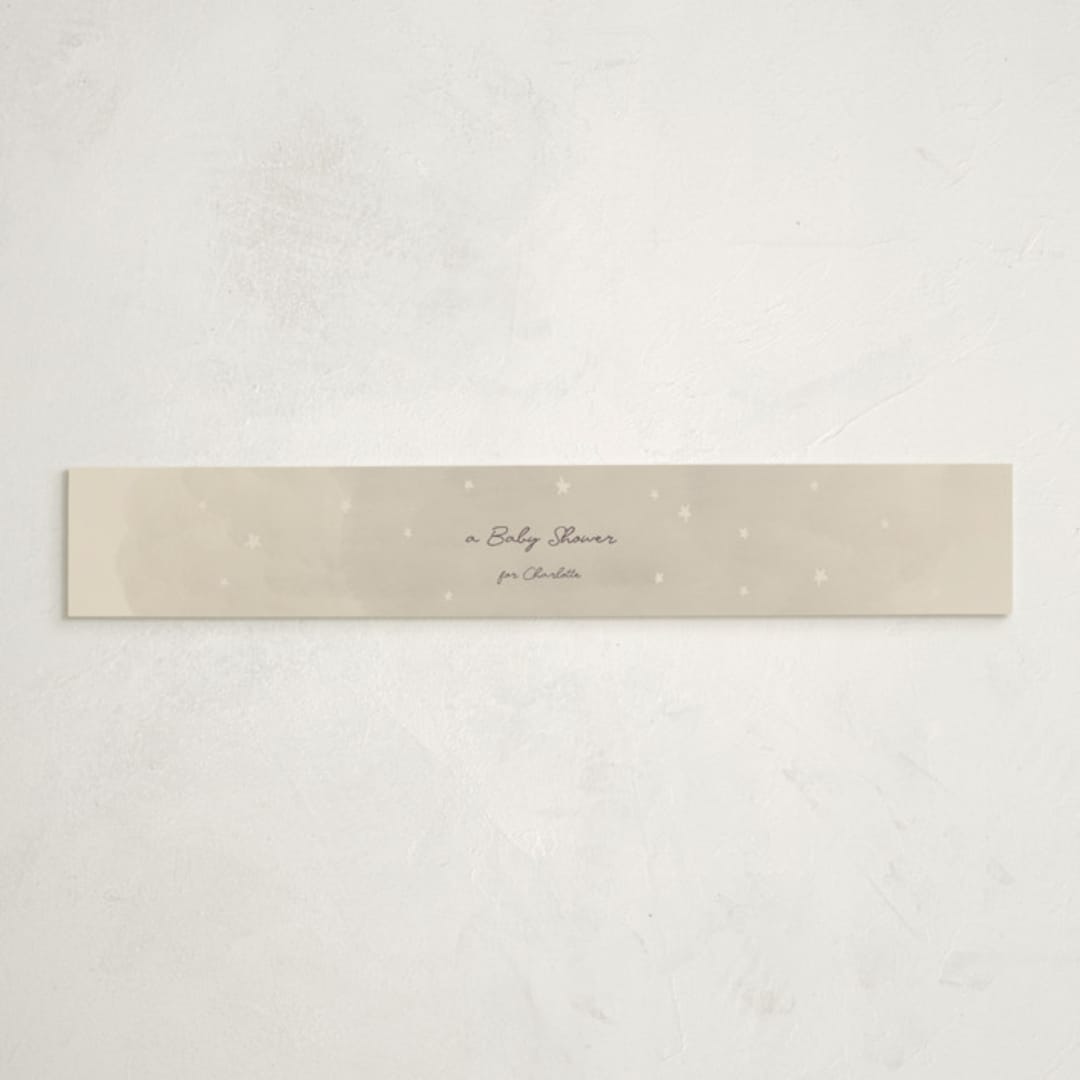 "Lullaby" - Baby Shower Belly Bands in Cream by Ani Somi - Front