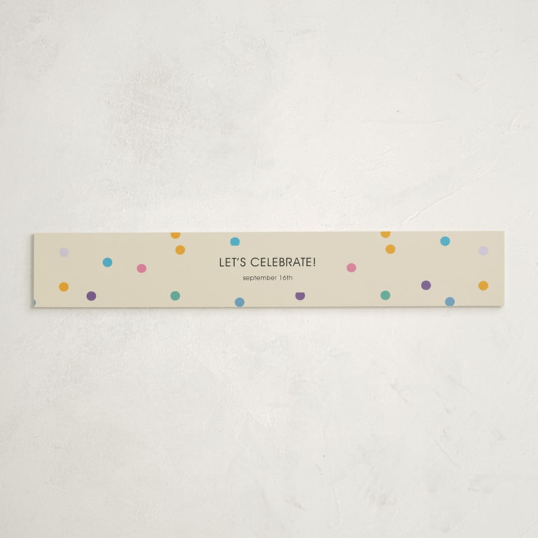 "Elephant Parade" - Baby Shower Belly Bands in Cream by Harriet Richter - Front