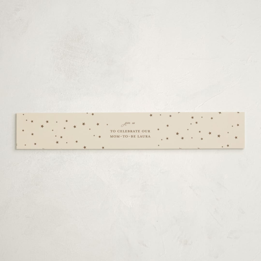"Twinkle Twinkle" - Baby Shower Belly Bands in Sky by Joyce Pinheiro - Front