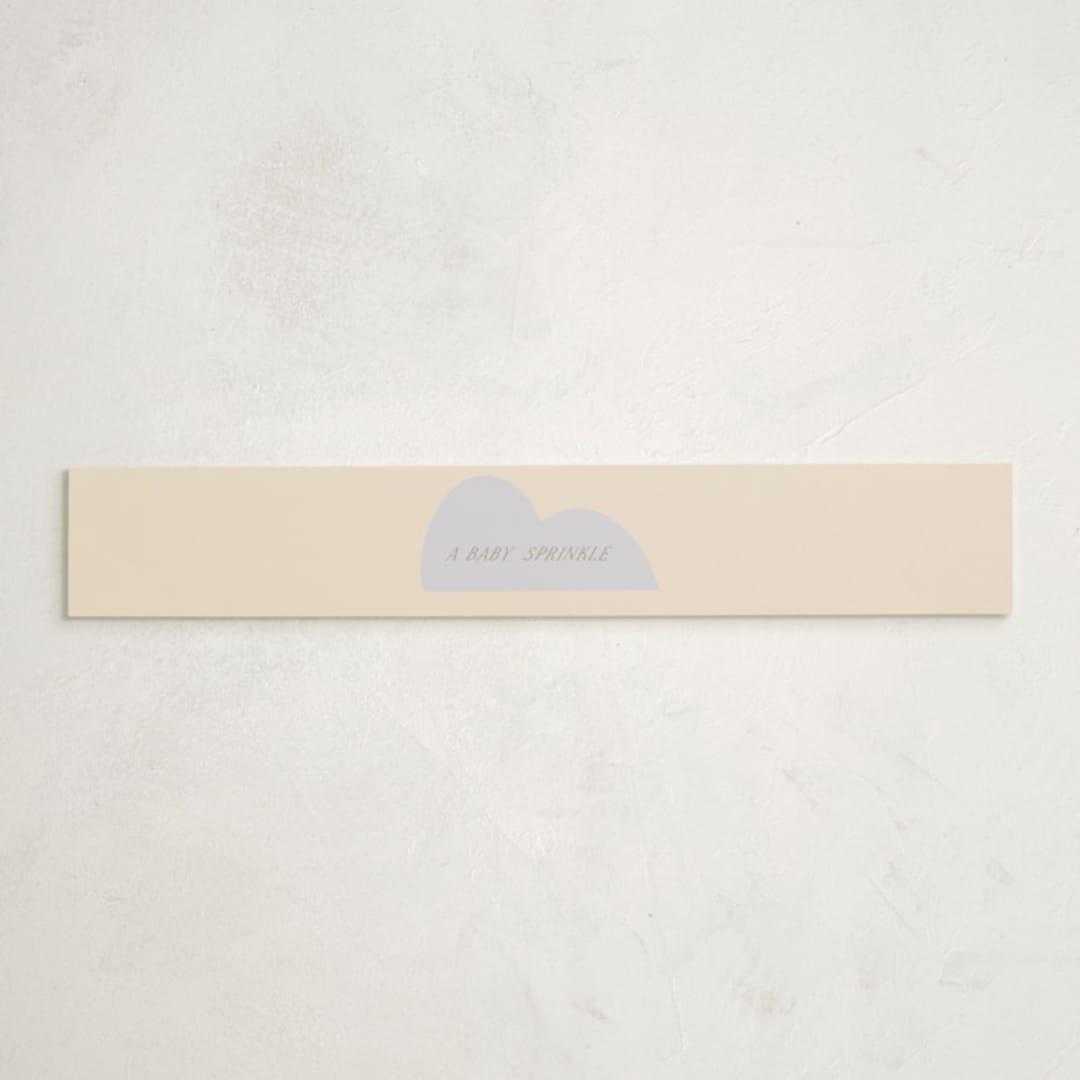 "Mod Baby" - Baby Shower Belly Bands in Vanilla by Angela Thompson - Front