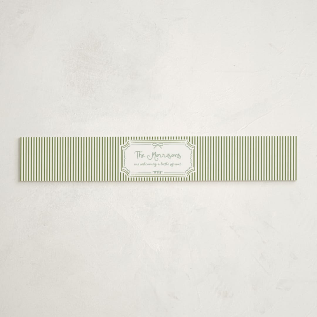 "Locally Grown Sketch" - Baby Shower Belly Bands in Meadow by Jenna Holcomb - Front