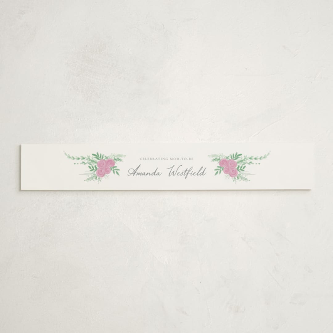"French Style" - Baby Shower Belly Bands in Melon by frau brandt - Front