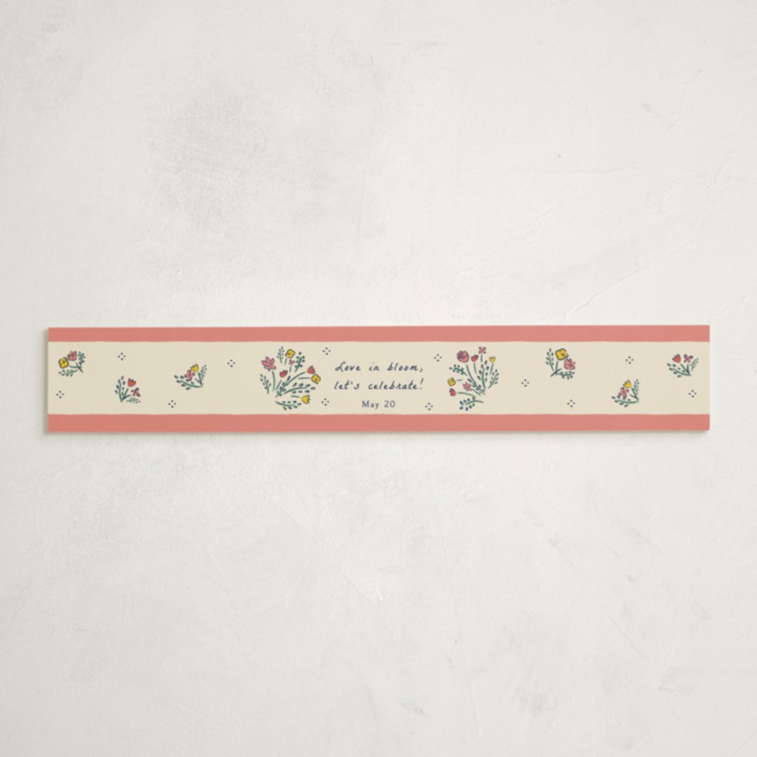 "Blossoming Love" - Baby Shower Belly Bands in Midnight by Sarah Rosenthal - Front