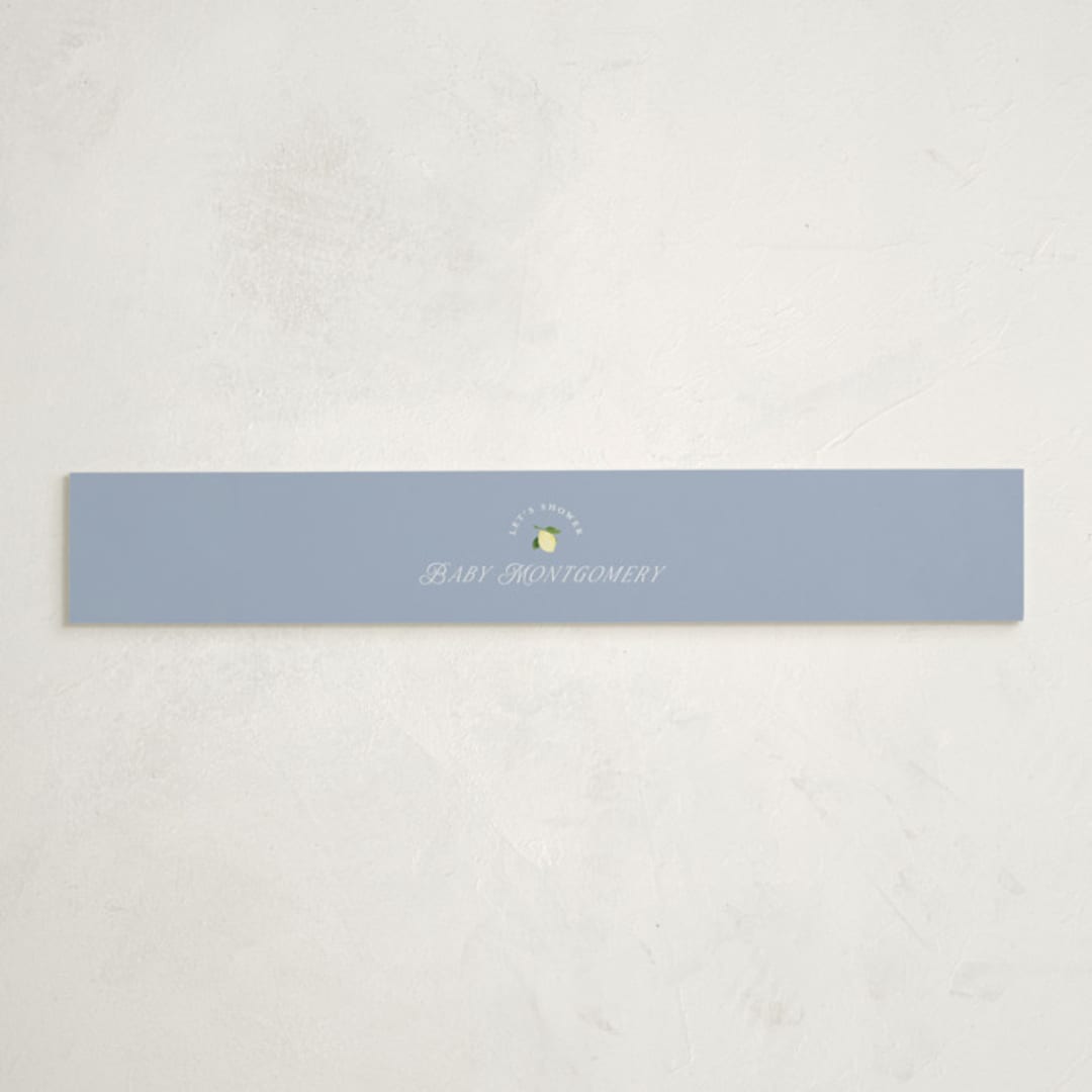 "Limoncello" - Baby Shower Belly Bands in Rome by Claudia Orengo - Front