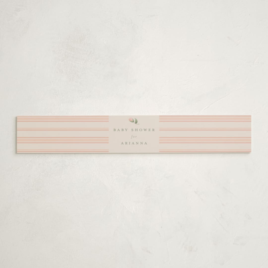 "Rose Quilt" - Baby Shower Belly Bands in Blush by Jennifer Holbrook - Front