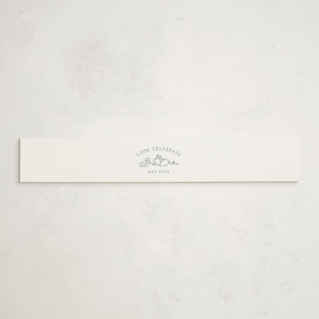 "The Adventure Begins" - Baby Shower Belly Bands in Sage by Kiersten Garner - Front