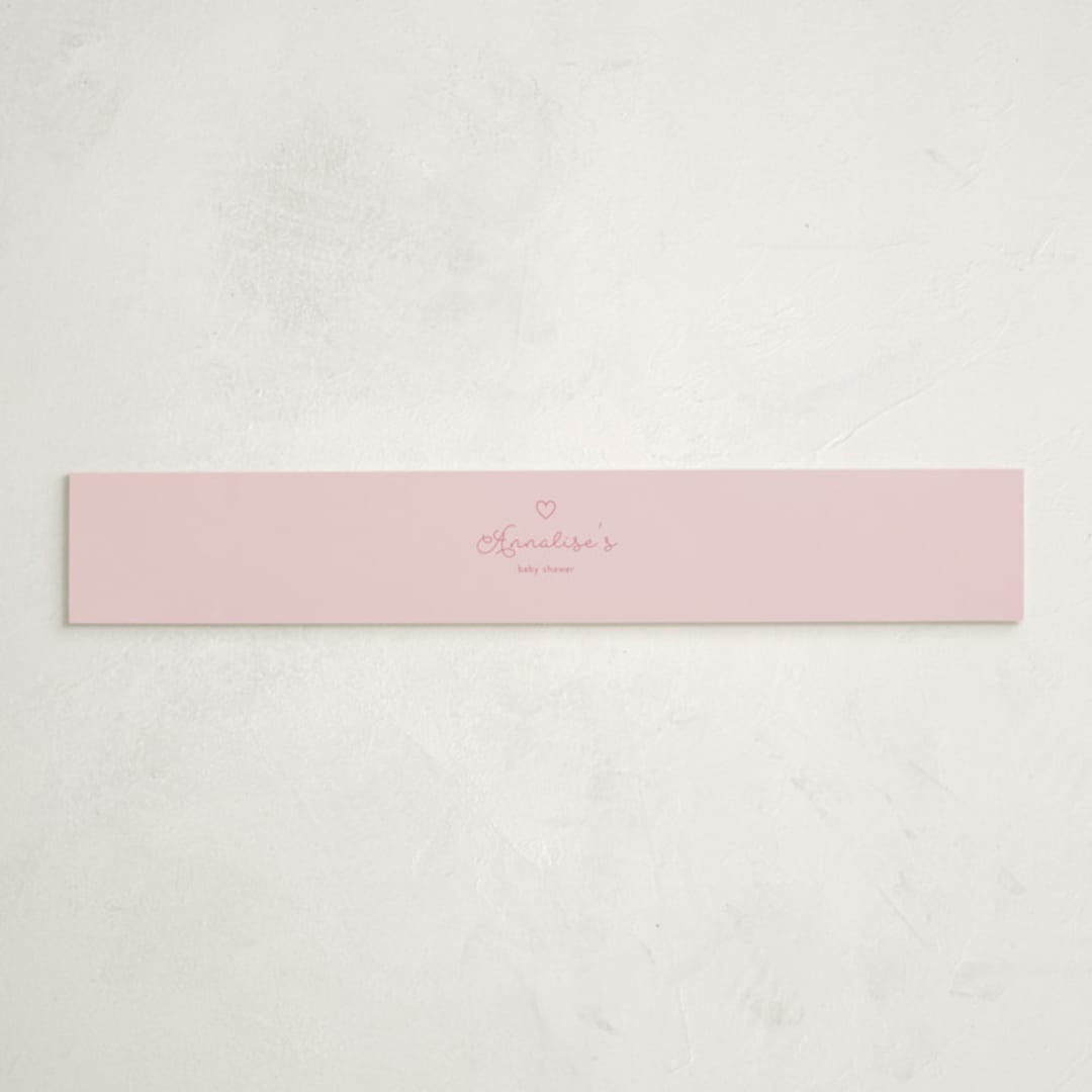 "Little Sweetheart" - Baby Shower Belly Bands in Strawberry by Angela Garrick - Front