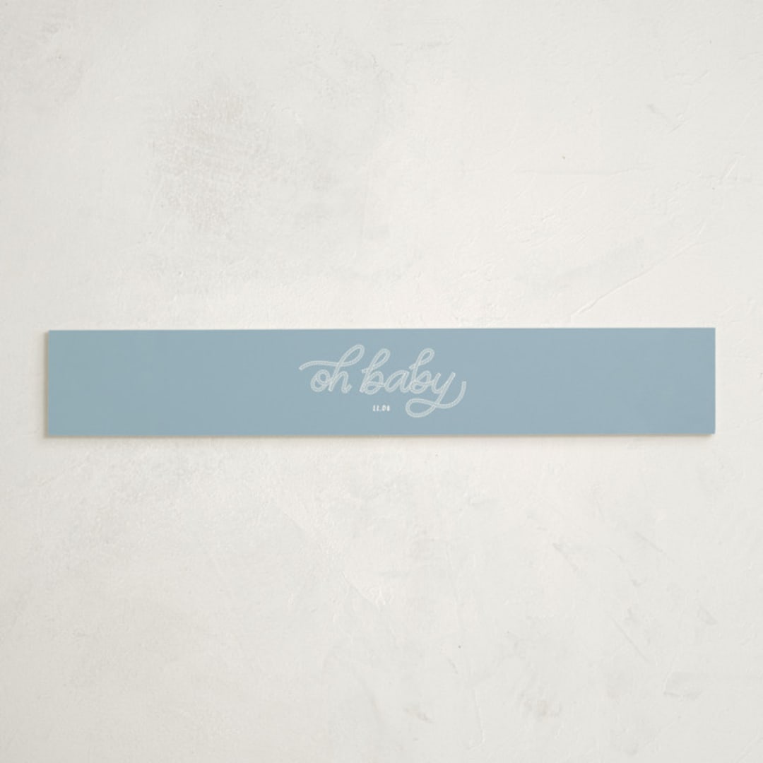 "nautical celebration" - Baby Shower Belly Bands in Powder Blue by Claudia Orengo - Front