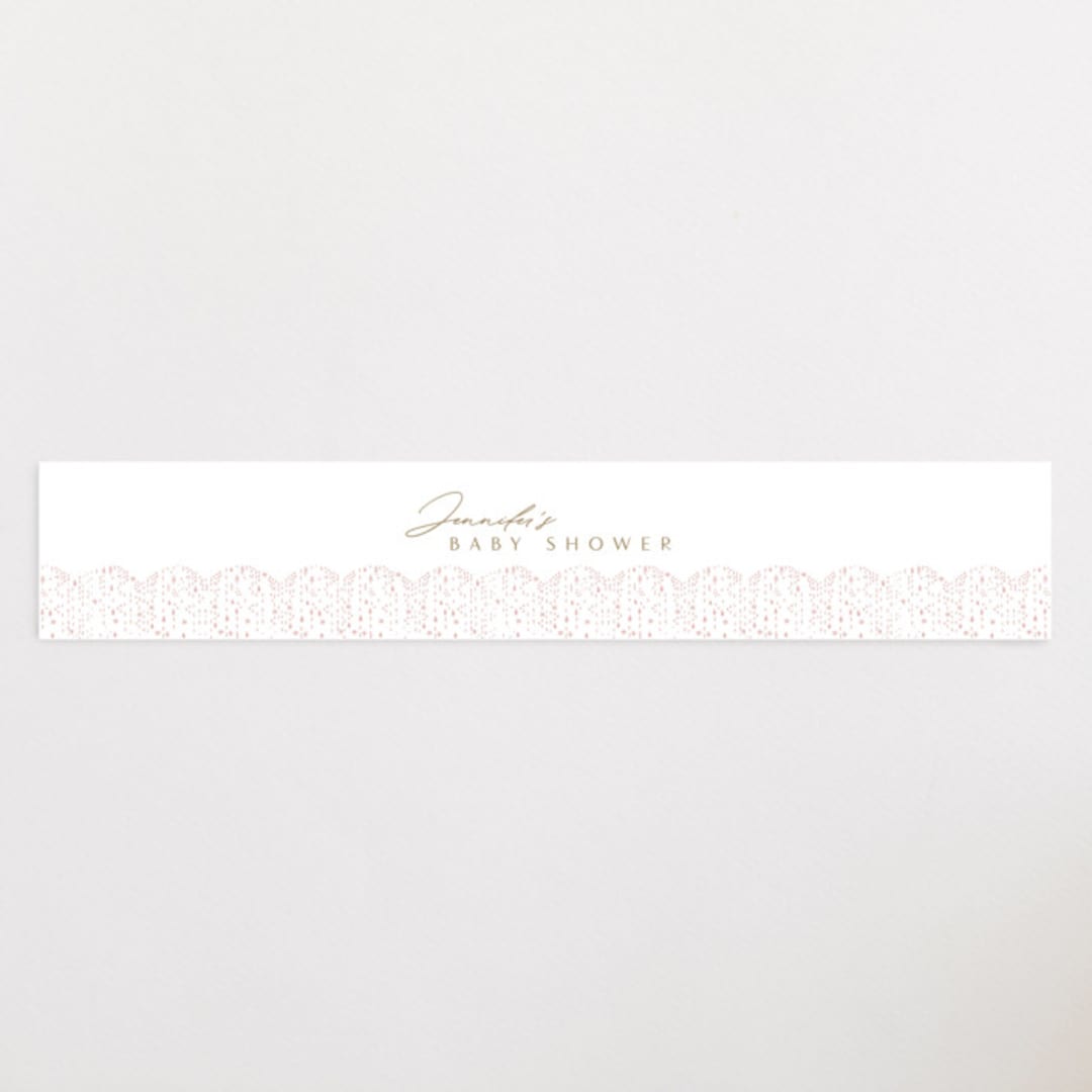 "gilded shower" - Baby Shower Belly Bands in Rose by Phrosné Barwood - Front