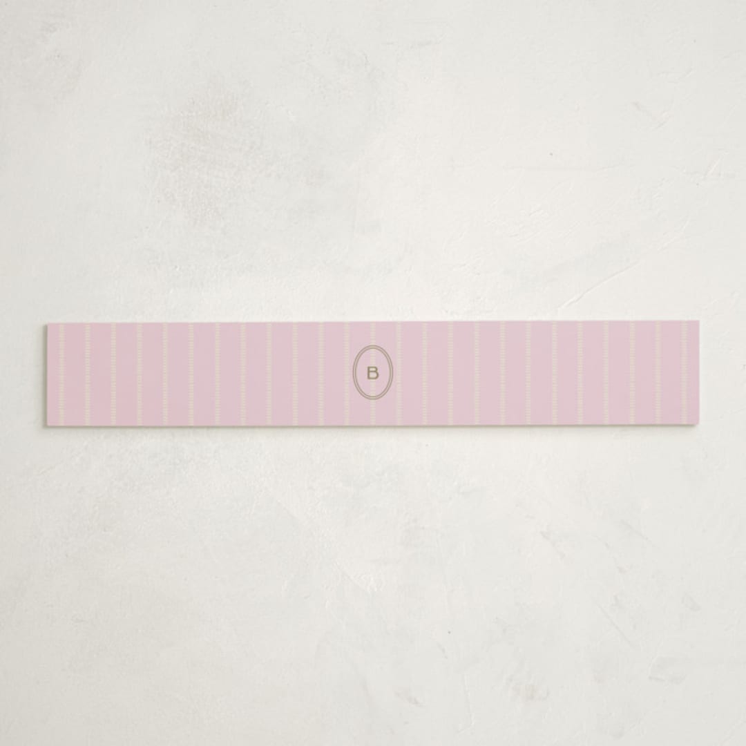 "stitched lines" - Baby Shower Belly Bands in Blush by Ellen Schlegelmilch - Front