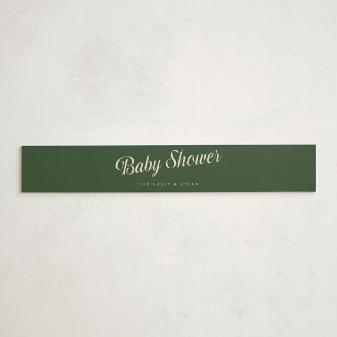 "Soda Shoppe" - Baby Shower Belly Bands in Cream Soda by Morgan Kendall - Front