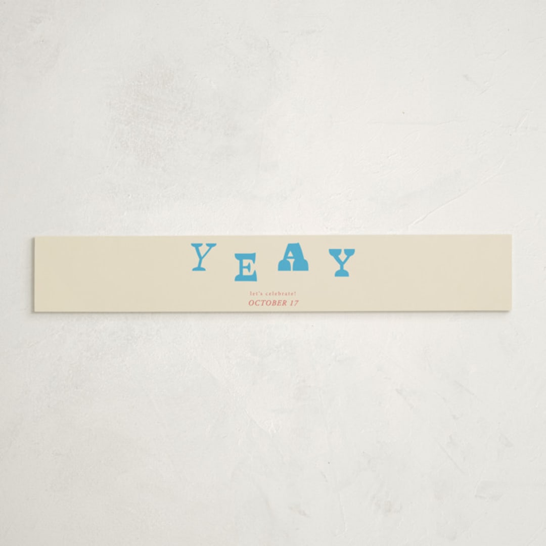 "Oh Baby It's Time" - Baby Shower Belly Bands in Blueberry by Kartika Paramita - Front