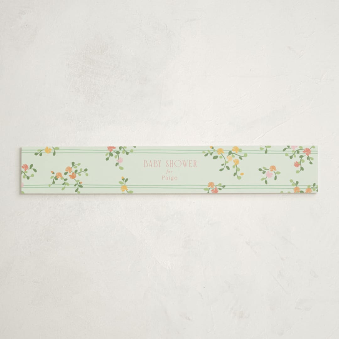 "Petite greenhouse" - Baby Shower Belly Bands in Strawberry by Jennifer Wick - Front