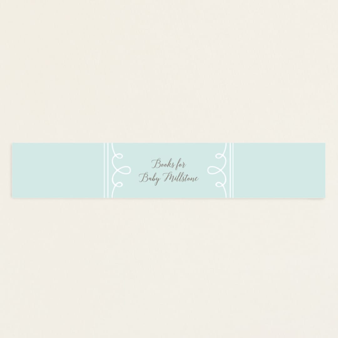 "Storybook Stack" - Baby Shower Belly Bands in Peony by Lehan Veenker - Front