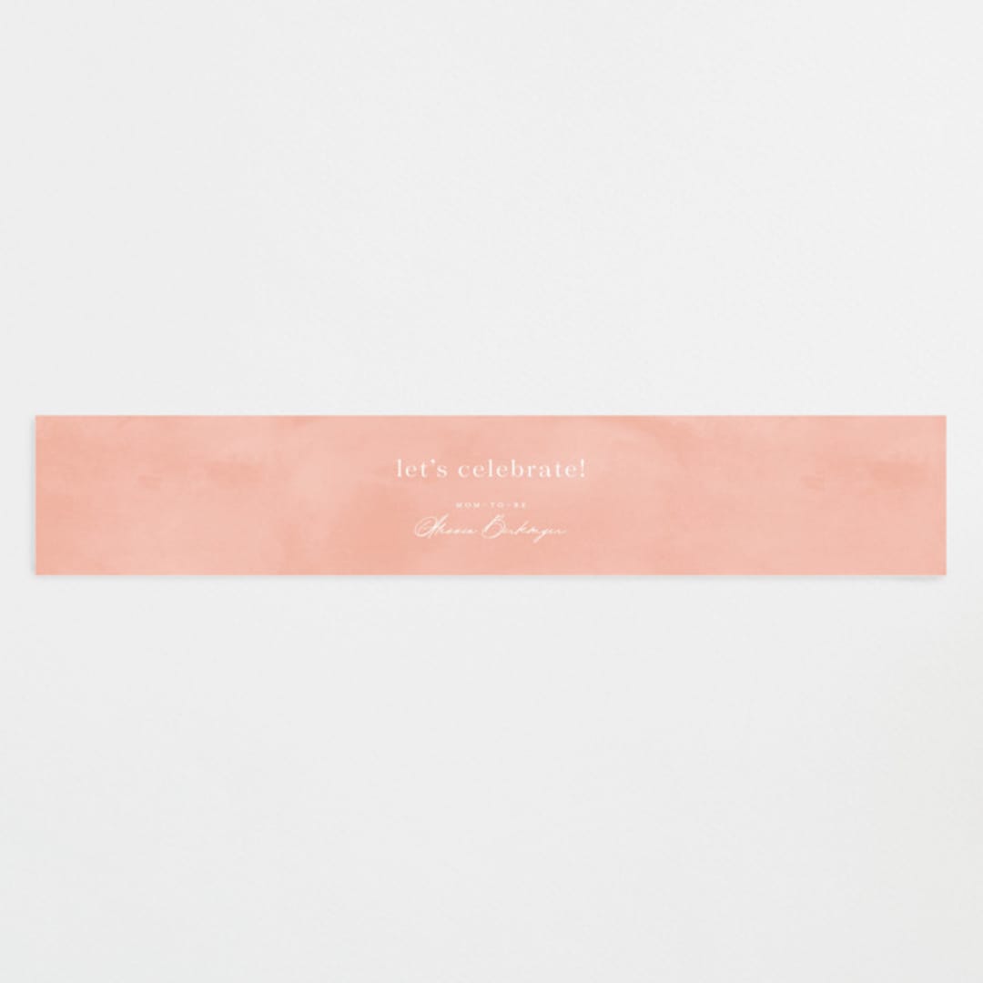 "Blooming Brunch" - Baby Shower Belly Bands in Rose by Ashley DeMeyere - Front