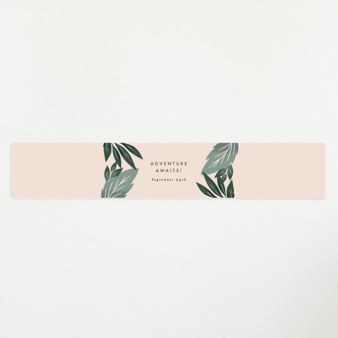 "Adventure on the horizon" - Baby Shower Belly Bands in Latte by Alethea and Ruth - Front