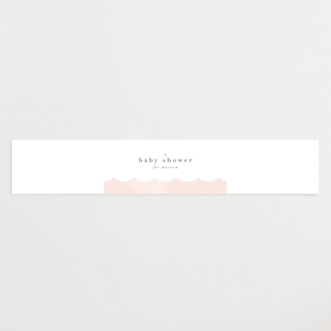 "Sea" - Baby Shower Belly Bands in Blush by Lori Wemple - Front