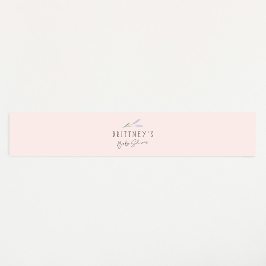 "She's a Wildflower" - Baby Shower Belly Bands in Pastel by Itsy Belle Studio - Front
