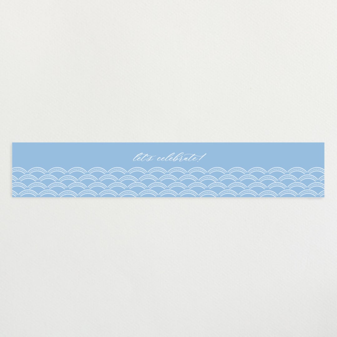 "Arch" - Baby Shower Belly Bands in Powder by Jen Owens - Front
