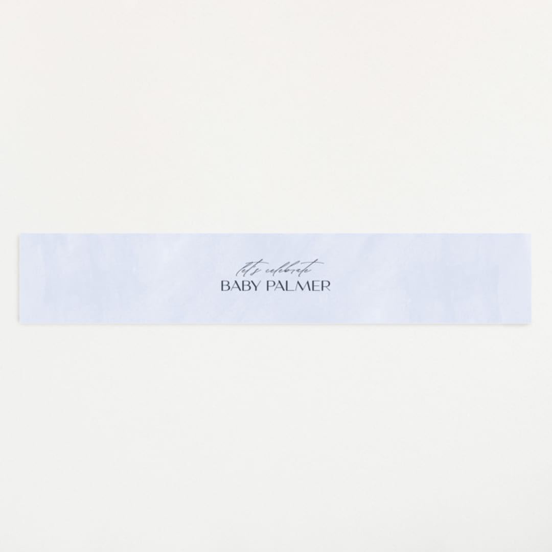 "Over the Rainbow" - Baby Shower Belly Bands in Meadow by Pixel and Hank - Front
