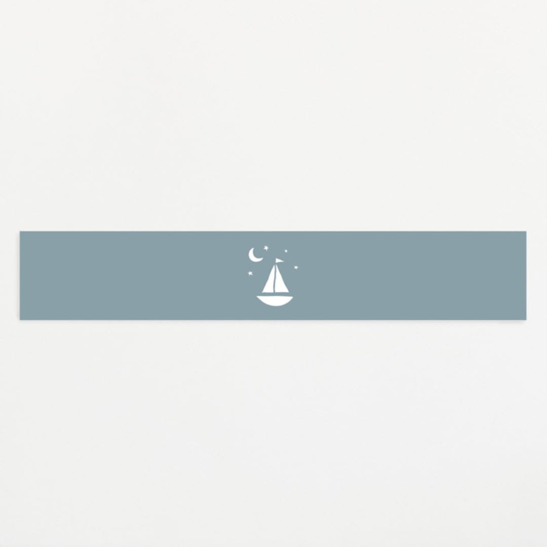 "Set Sail" - Baby Shower Belly Bands in Pond by Jen Tips - Front