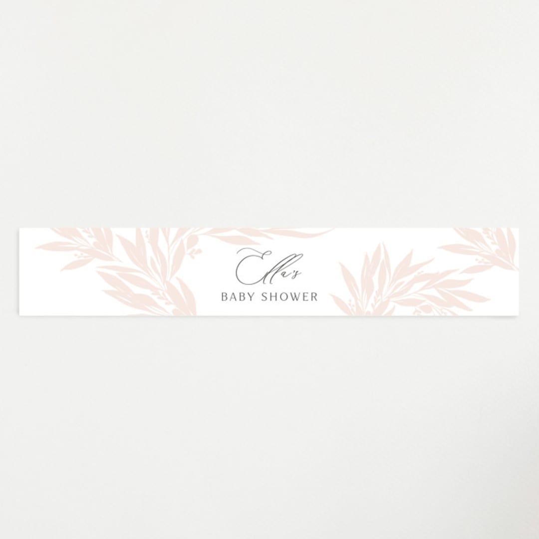 "Charmed" - Baby Shower Belly Bands in Blush by Nicoletta Savod - Front