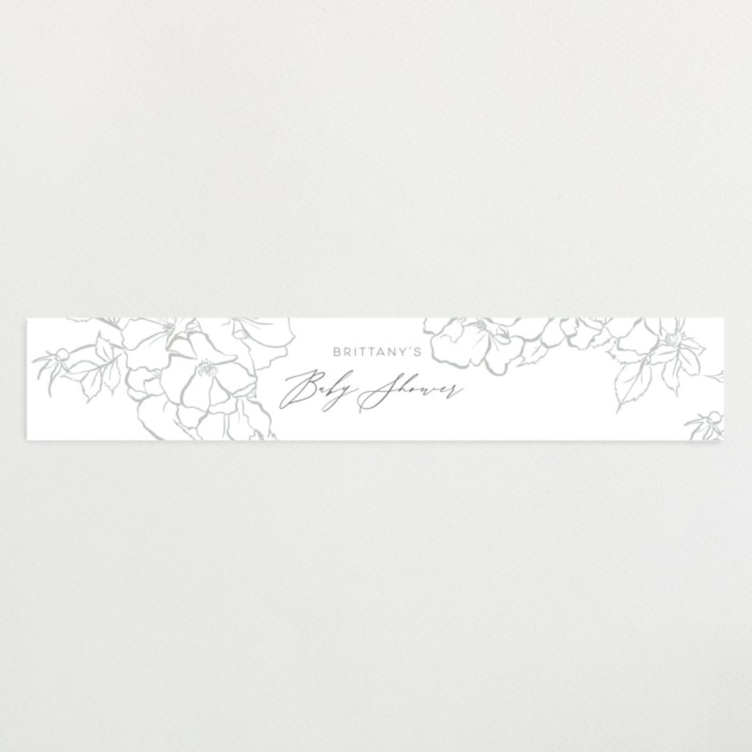 "Enchant" - Baby Shower Belly Bands in Lead by Nicoletta Savod - Front