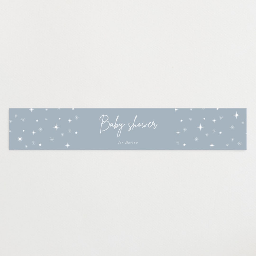 "Baby It's Cold Outside" - Baby Shower Belly Bands in Snow by Maja Cunningham - Front