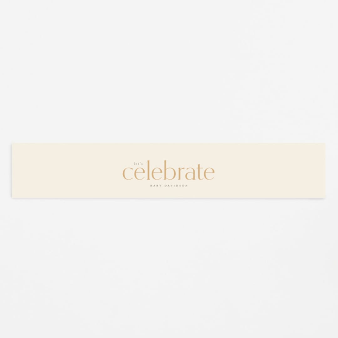 "Pebble" - Baby Shower Belly Bands in Sand by Heather Cairl - Front