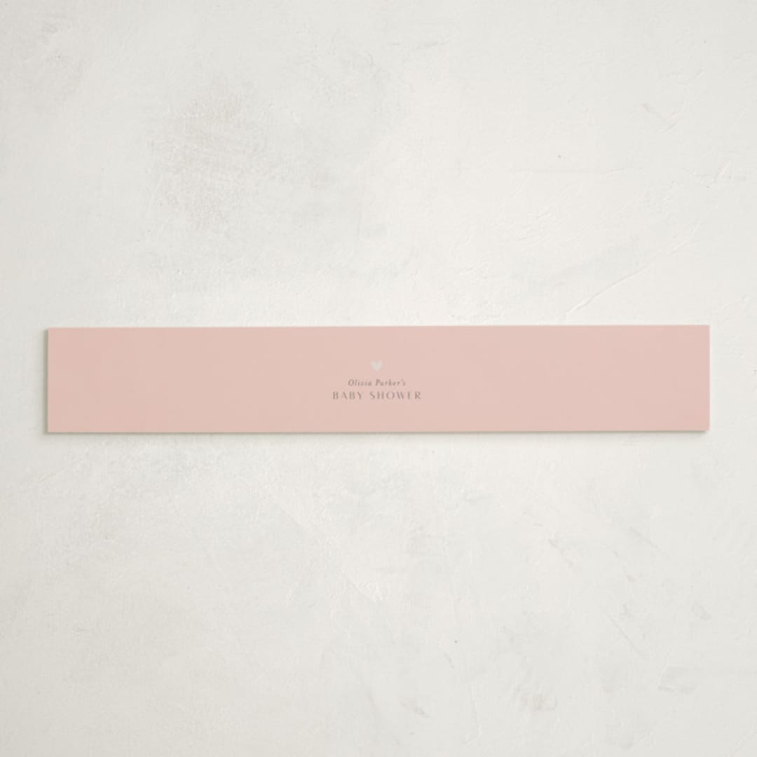 "Disney's Pooh and Piglet" - Baby Shower Belly Bands in Blush by Katherine Moynagh - Front