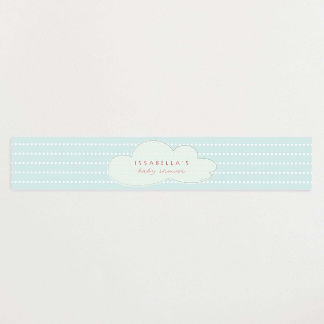 "Disney's Baby Dumbo" - Baby Shower Belly Bands in Baby Blue by Kanika Mathur - Front