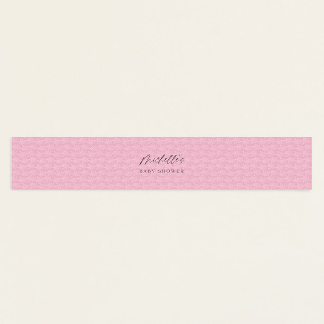 "Love is in the Air" - Baby Shower Belly Bands in Rose by Vivian Yiwing - Front