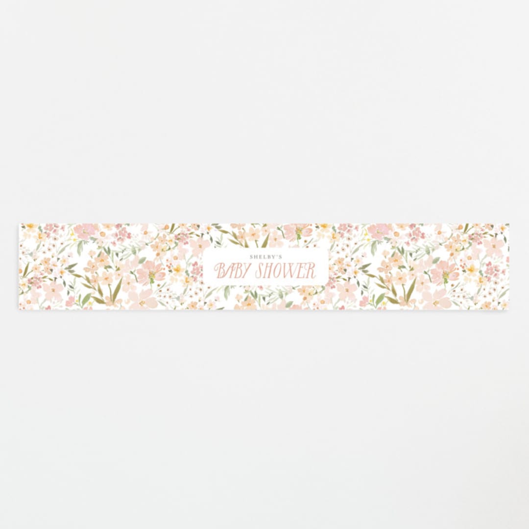 "Storybook" - Baby Shower Belly Bands in Carnation by Itsy Belle Studio - Front