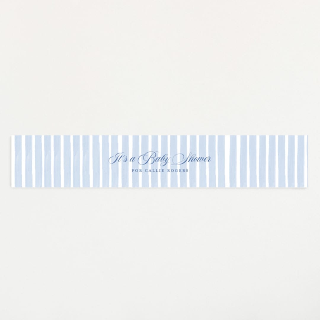 "French Teddy Bear" - Baby Shower Belly Bands in Gardenia by Pati Cascino - Front