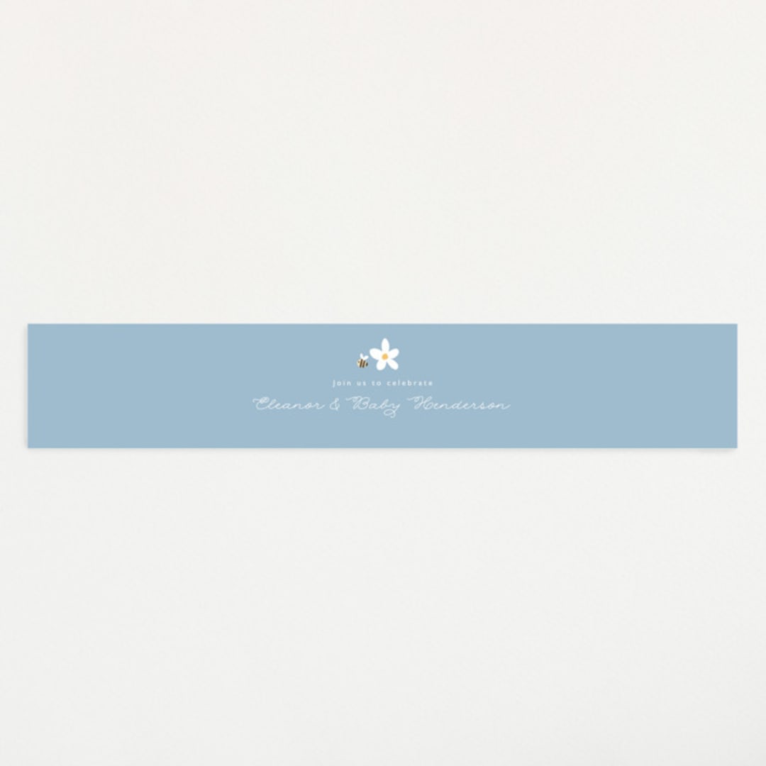 "Berry Sweet" - Baby Shower Belly Bands in Blueberry by Hudson meet Rose - Front