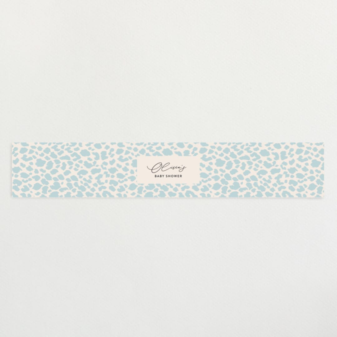 "Take Shelter" - Baby Shower Belly Bands in Powder by Gwen Bedat - Front